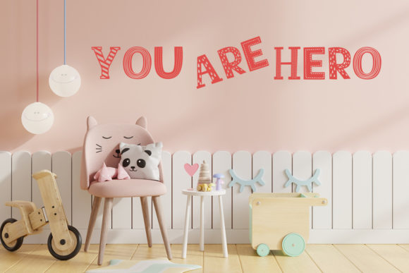 Nursery Baby Font PNG with transparent background - Preview 3