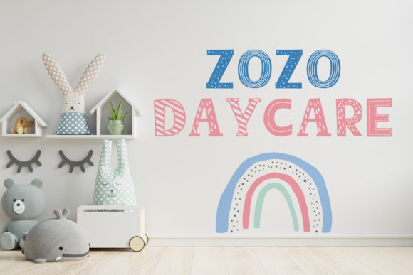 Nursery Baby Font PNG with transparent background - Preview 4