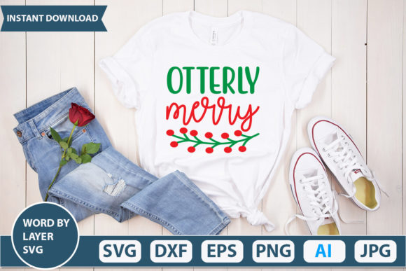 Otterly Merry Graphic Crafts By Venvaro Design