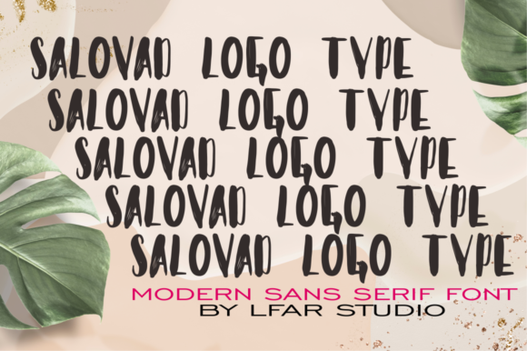 Salovad Font PNG with transparent background - Preview 3