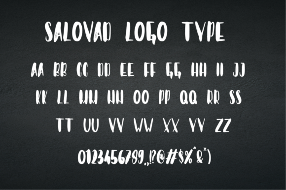 Salovad Font PNG with transparent background - Preview 6