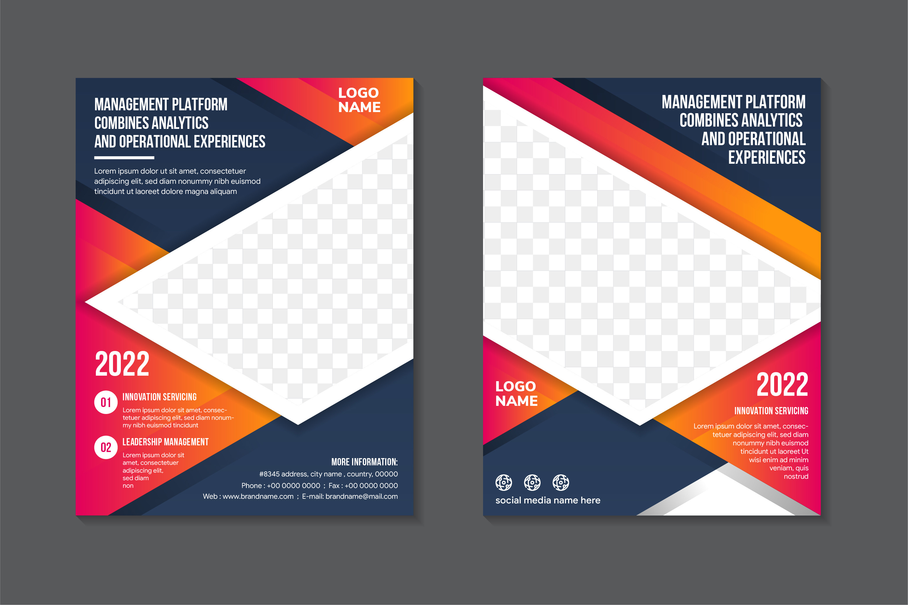 Management Platform Vertical Flyer Graphic by noory.shopper · Creative ...