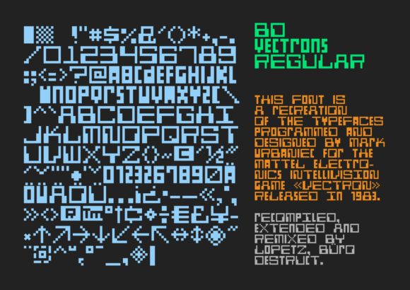BD Vectrons Font - Preview 1