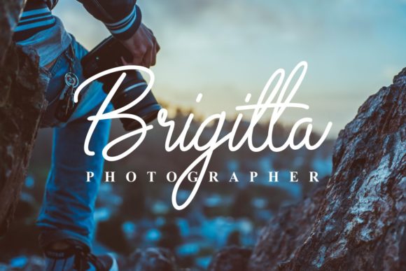 Brigitta Signature Font - Preview 6