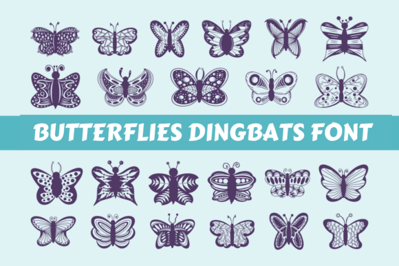 Butterflies Font Fonts