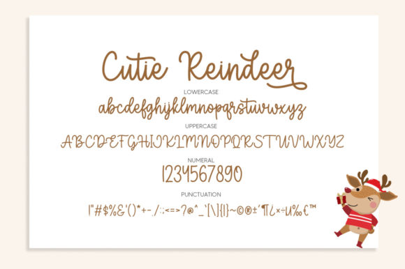 Cutie Reindeer Font - Preview 5