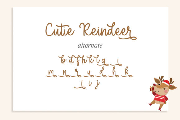 Cutie Reindeer Font - Preview 6