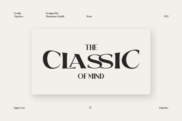 Gradia Font - Preview 3