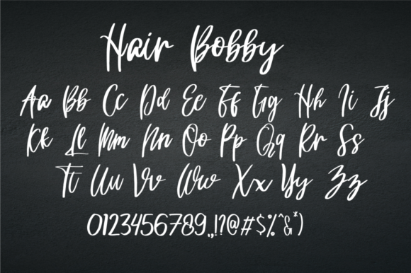 Hair Bobby Sweet Font - Preview 6