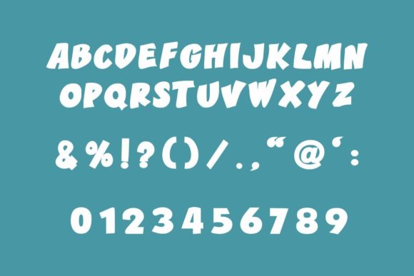 Kids Toon Font PNG with transparent background - Preview 5
