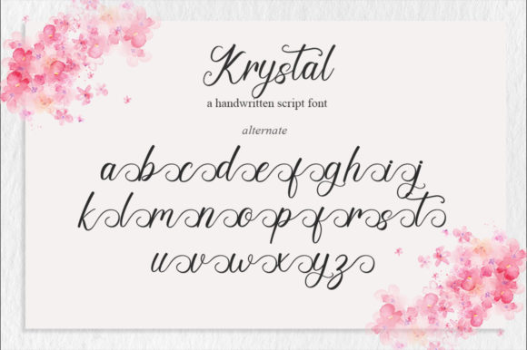 Krystal Font PNG with transparent background - Preview 6