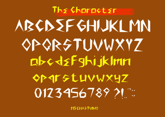 Origamblitz Font PNG with transparent background - Preview 1