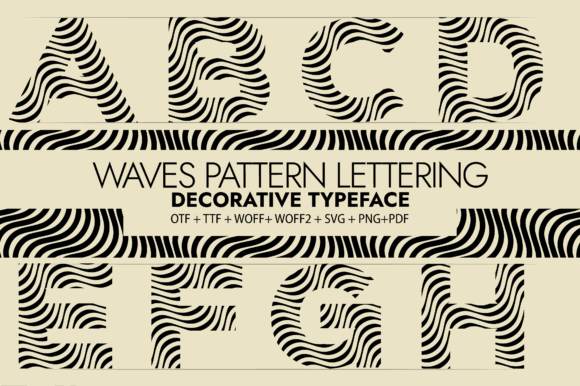Pattern With Font Font With Pattern