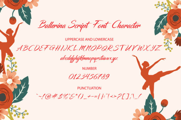 Ballerina Script Font - Preview 1
