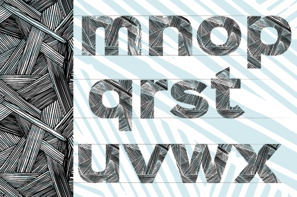 Hand Drawn Ink Lines Font - Preview 4