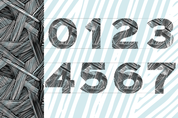 Hand Drawn Ink Lines Font - Preview 6