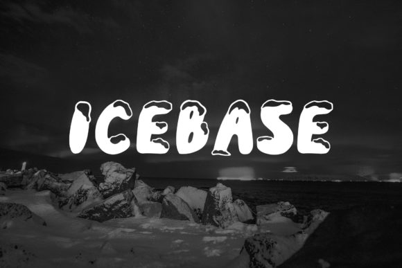 Icebase Font PNG with transparent background - Preview 1