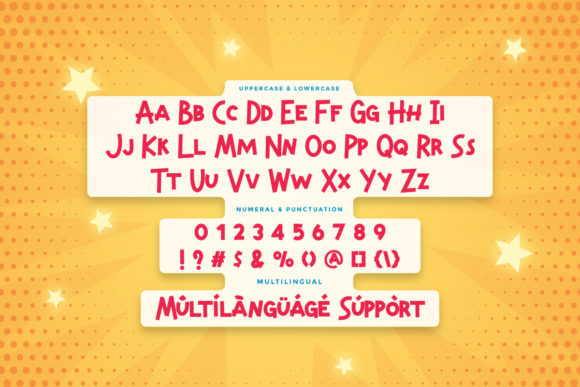 Komic Sunday Font PNG with transparent background - Preview 3