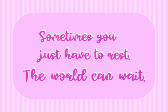 My Melody Font PNG with transparent background - Preview 3