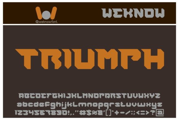 Rhinoceros Break the Wall Font PNG with transparent background - Preview 4