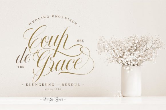 Radja Lover Script Font PNG with transparent background - Preview 2
