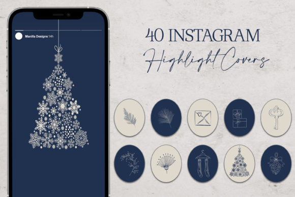 Winter Blue Instagram Highlight Covers