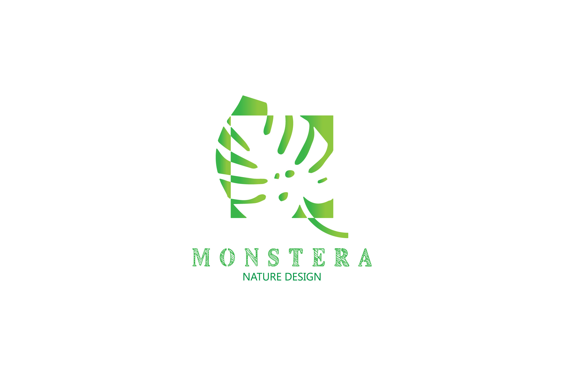 Monstera Deliciosa Plant Logo Graphic by Muhammad khoiril  Creative Fabrica