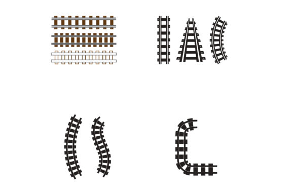 Train Tracks Vector Icon