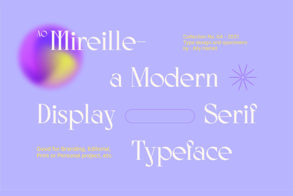 AO Mireille Font PNG with transparent background - Preview 1