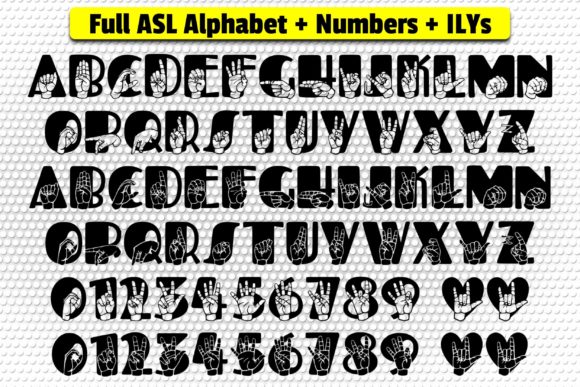Able Lingo ASL 3 Font - Preview 1