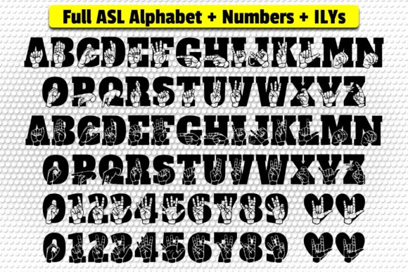 Able Lingo ASL 4 Font - Preview 1