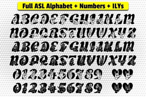 Able Lingo ASL 5 Font - Preview 1