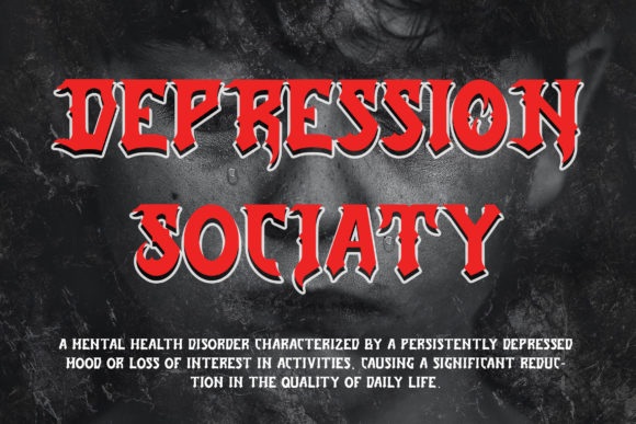 Anxiety of Sadness Font - Preview 1