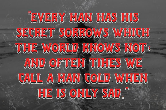 Anxiety of Sadness Font - Preview 5