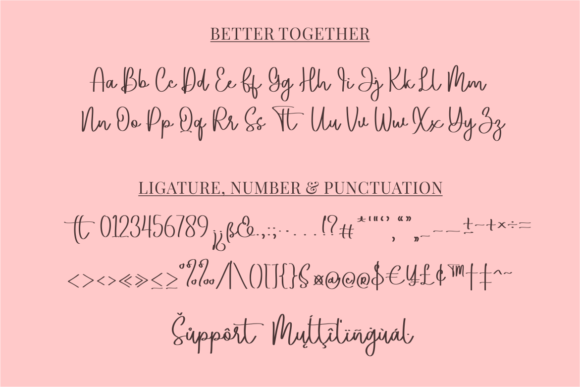 Better Together Font - Preview 2