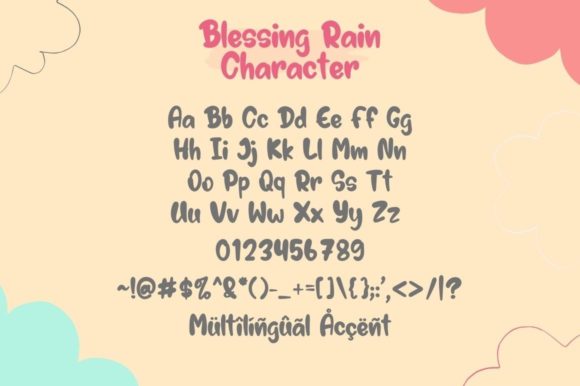Blessing Rain Font - Preview 5