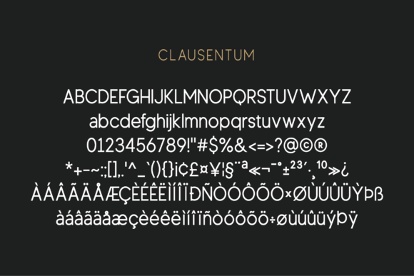 Clausentum Font - Preview 4