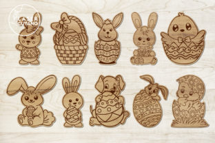 Easter DIY Paint Kit, Laser Cut for Kids · Creative Fabrica