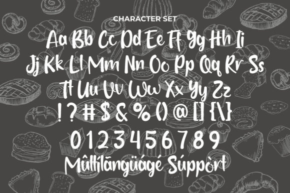 Favorite Pie Font PNG with transparent background - Preview 2