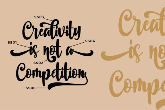 Honeystar Font PNG with transparent background - Preview 3