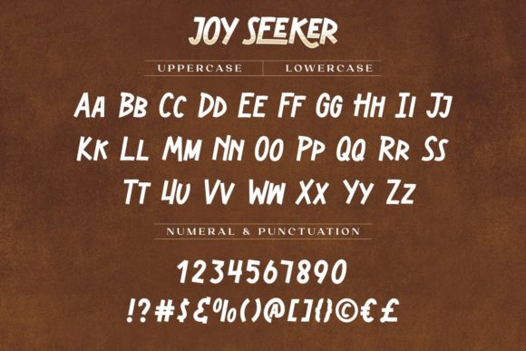 Joy Seeker Font PNG with transparent background - Preview 3