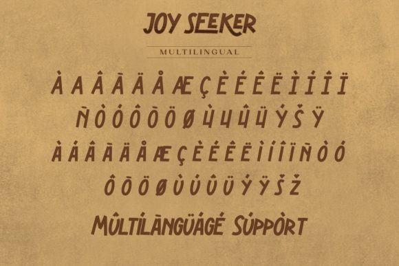 Joy Seeker Font PNG with transparent background - Preview 5