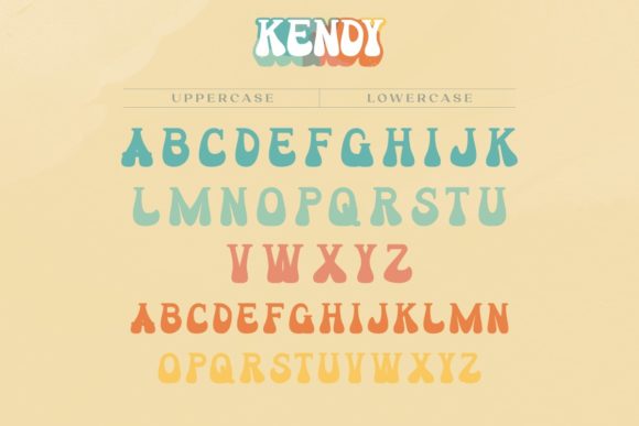 Kendy Font PNG with transparent background - Preview 3