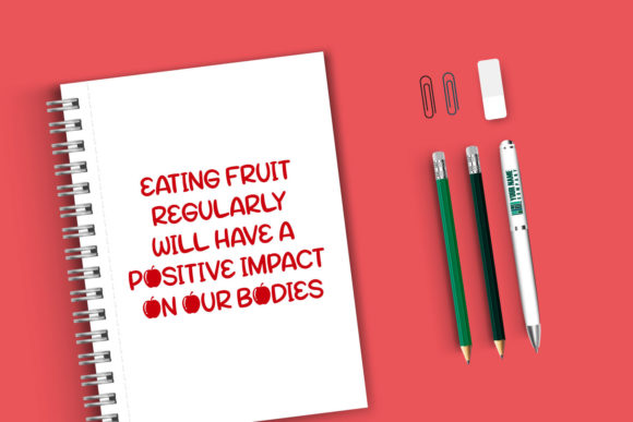 Love Apple Font PNG with transparent background - Preview 3