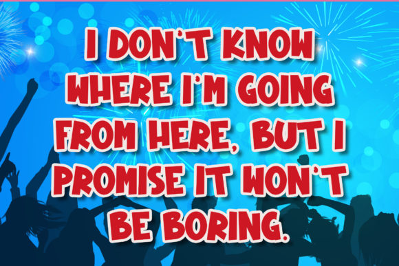 New Year Page Font PNG with transparent background - Preview 6