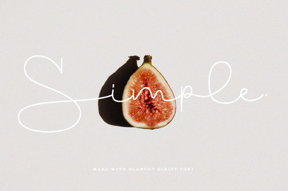 Olasthy Script Font PNG with transparent background - Preview 1