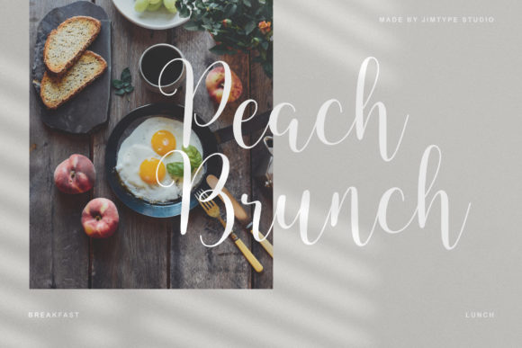 Peachy Fruity Font PNG with transparent background - Preview 3