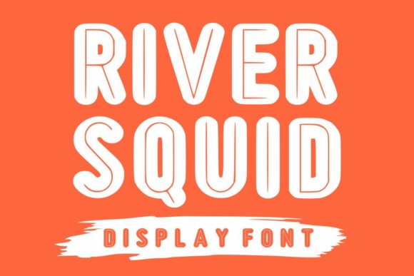 River Squid Font PNG with transparent background - Preview 2