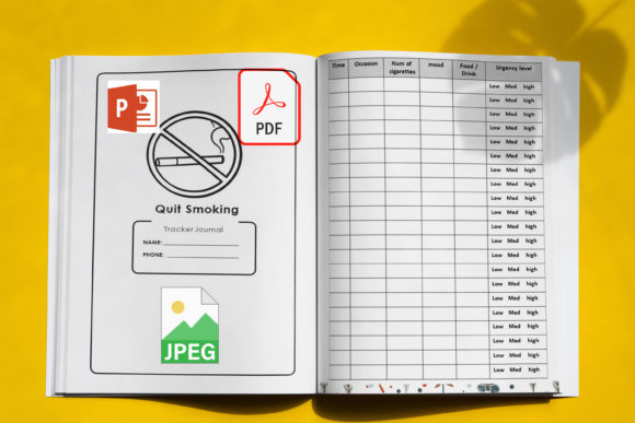 Stop Smoking Log Book Graphic by FAJALI MASTER · Creative Fabrica