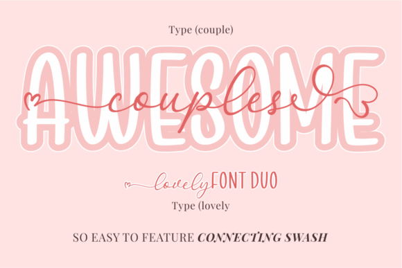 Awesome Couples Font - Preview 1